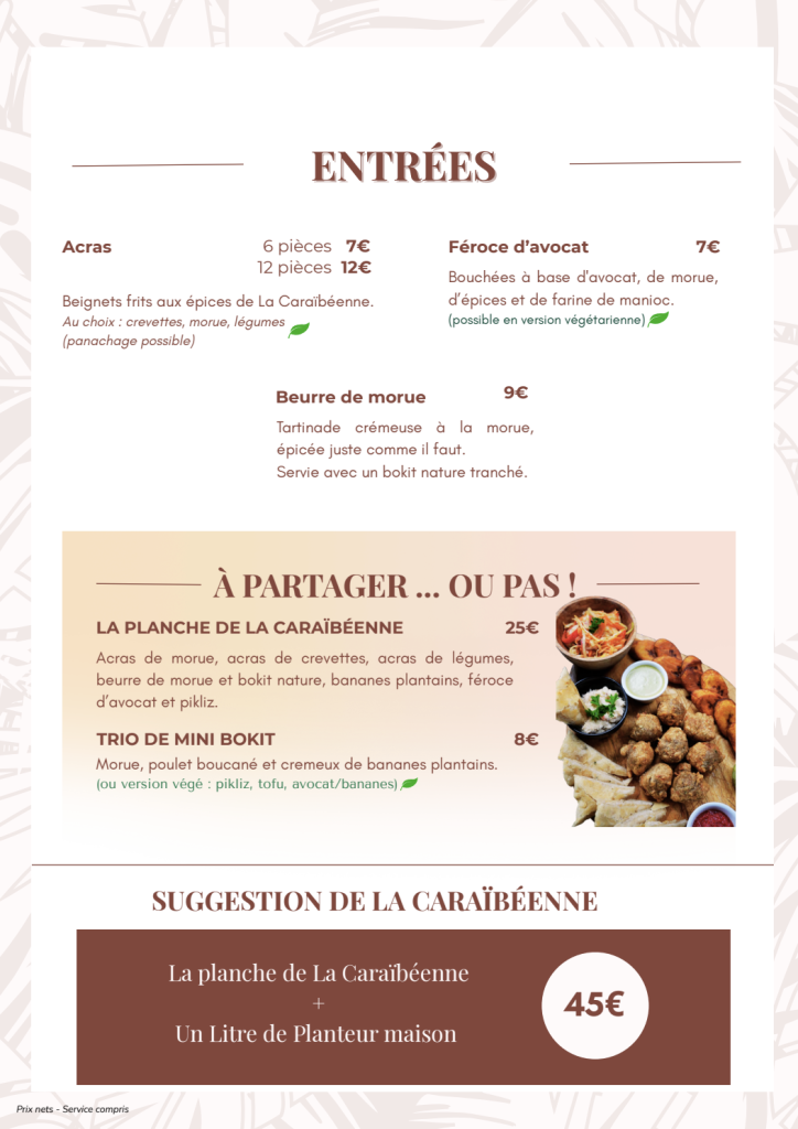 entrées